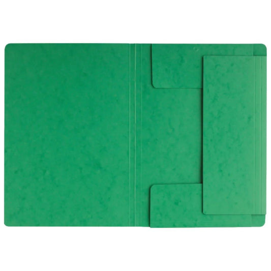 Pagna Manila Folder A4 with Elastic Fastener Green - Premium Office Supplies UAE
