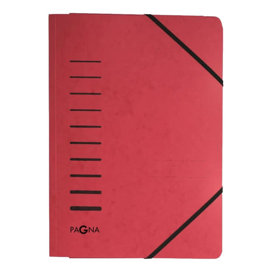 Premium Manila Folder A4 with Elastic Fastener - Red | UAE Office Supplies