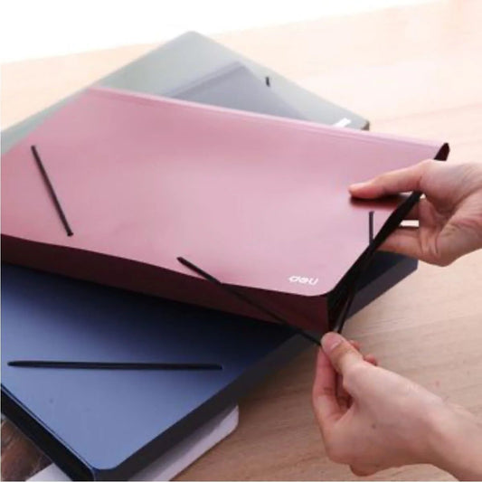 Deli A4 Expanding File Organizer - 12 Pockets Document Storage UAE | Dubai Abu Dhabi Sharjah