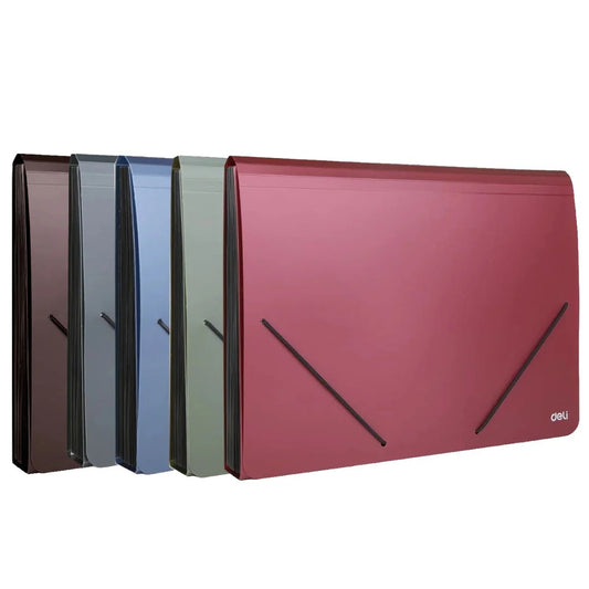 Deli A4 Expanding File Organizer - 12 Pockets Document Storage UAE | Dubai Abu Dhabi Sharjah
