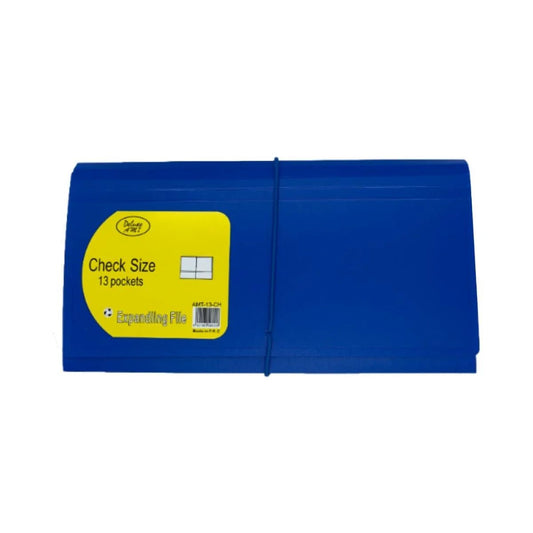 Deluxe Cheque Expanding File - 13 Pockets with Elastic Fastener | UAE Business Organizer