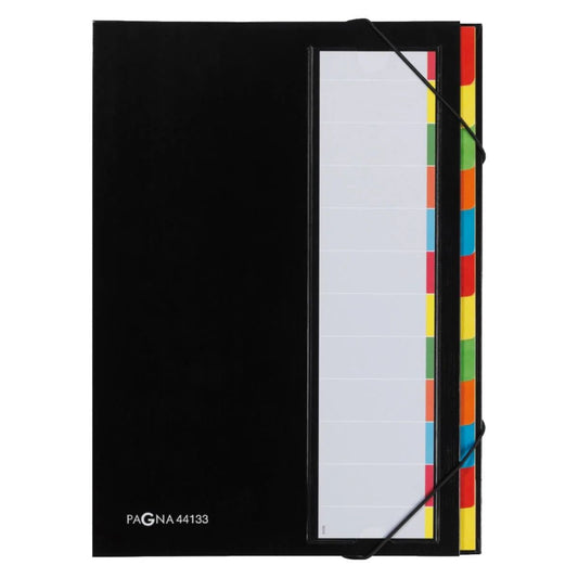 Pagna Filing Book A4 - 12 Colored Tabs Office Organizer | UAE Delivery to Dubai, Abu Dhabi & All Emirates