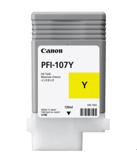 Canon PFI-107Y Yellow Ink Tank 130ml - UAE Wide Delivery | Dubai Abu Dhabi Sharjah