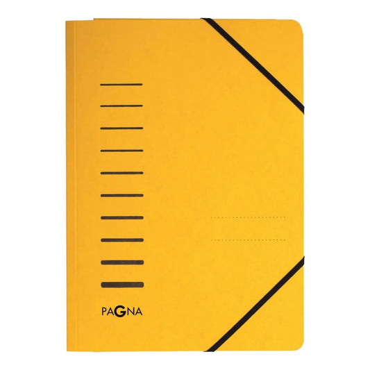 Premium Manila Folder A4 with Elastic Fastener - Yellow | Office Supplies UAE
