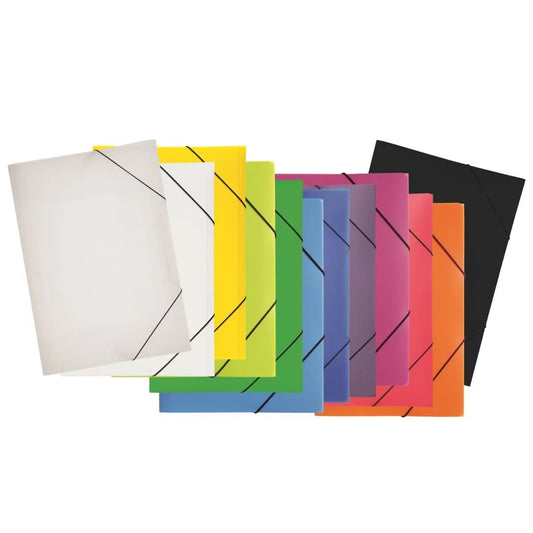 Pagna A3 Folder with Elastic Fastener PP White - Premium Office Organizer UAE