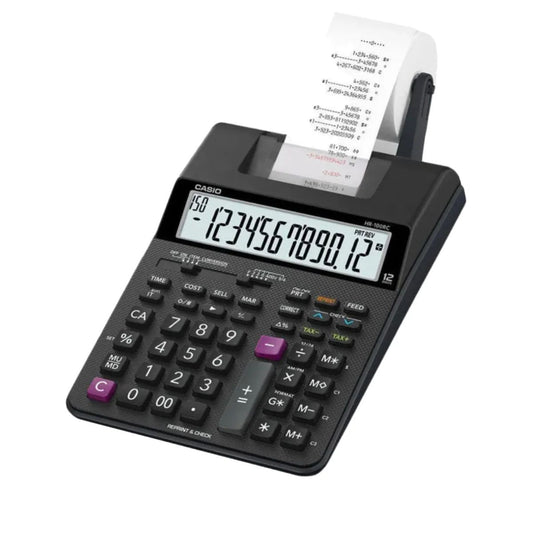 Casio HR-100-RC-BK Printing Calculator - Dubai, Abu Dhabi, Sharjah UAE Delivery