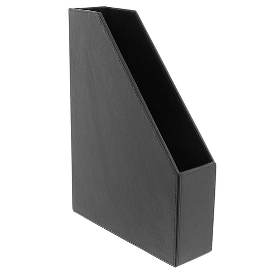 Konrad S. Magazine Rack PU Leather Black - Premium Office Organizer UAE | Dubai Abu Dhabi Sharjah