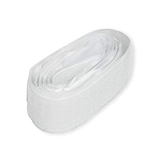 FIS Hook & Loop Self-Adhesive Velcro Tape 25mm x 1m White - UAE Wide Delivery to Dubai, Abu Dhabi & All Emirates