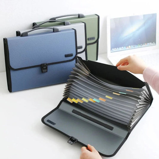 Deli Expanding File Case A4 12 Divisions - UAE Wide Delivery | Dubai Abu Dhabi Sharjah