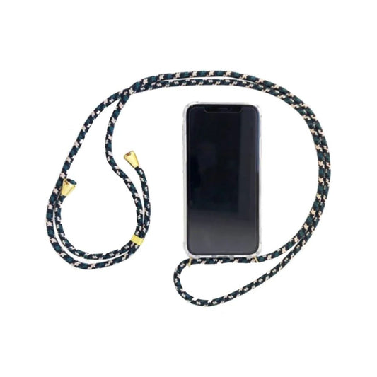 Premium iPhone Crossbody Phone Case UAE - Green Camouflage Necklace Strap | Dubai Abu Dhabi Delivery