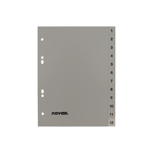 NOVOO A5 Document Dividers 1-12 | Premium Office Organizers UAE | Dubai Abu Dhabi Sharjah
