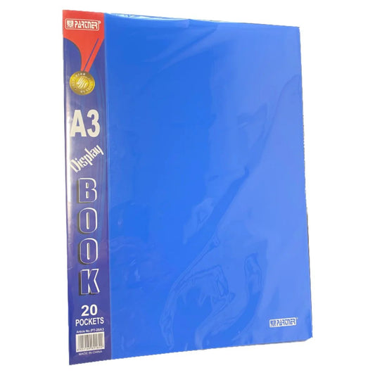 Partner Clear Book A3 20 Pockets UAE | Document Organizer Dubai Abu Dhabi Sharjah
