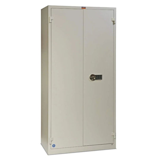 Valberg BM 1993 EL Fire-Resistant Cabinet Safe – Grey, Digital Lock System