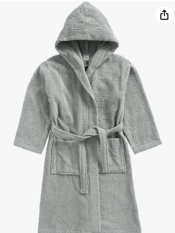 INFINI HOMES Daffodil Premium Kids Hooded Bathrobe - 100% Terry Cotton UAE