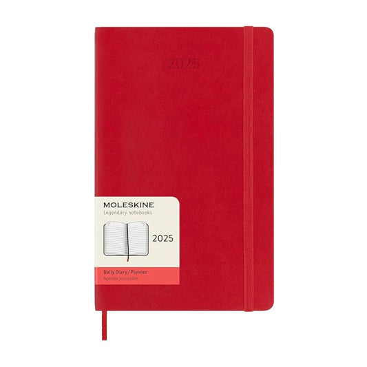 MOLESKINE 2025 Daily Diary Planner A5 UAE | Dubai Abu Dhabi Sharjah Delivery | Scarlet Red Softcover