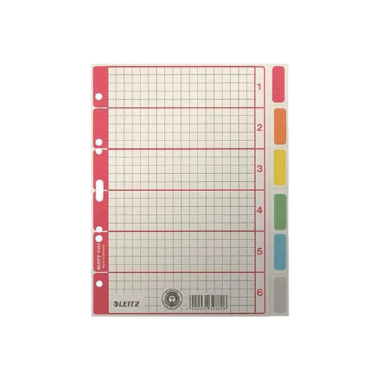 Leitz Manila Divider A5 6 Tabs - Premium Office Organizer UAE | Dubai Abu Dhabi Sharjah