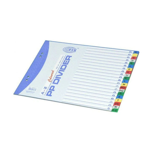 FIS Divider Plastic Colored A5 Landscape A-Z | Office Supplies UAE | Dubai Abu Dhabi Sharjah