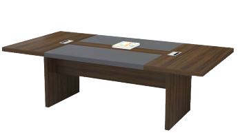 INFINI HOMES Meeting Table UAE - Model KN024-MT-30 Walnut Grey 120x300cm Dubai Abu Dhabi Sharjah