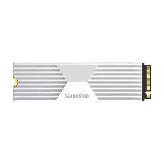 GameStop Internal SSD Storage Expansion NVMe M.2 PCIe Gen 4x4 with Heatsink White - UAE Stock | Fast Delivery to Dubai, Abu Dhabi & All Emirates