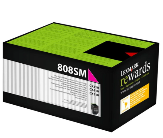 Lexmark 808SM Magenta Toner Cartridge 80C8SY0 | UAE Delivery to Dubai, Abu Dhabi & All Emirates