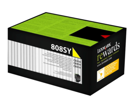 Lexmark 808SY Yellow Toner Cartridge 80C8SM0 | UAE Delivery to Dubai, Abu Dhabi & All Emirates
