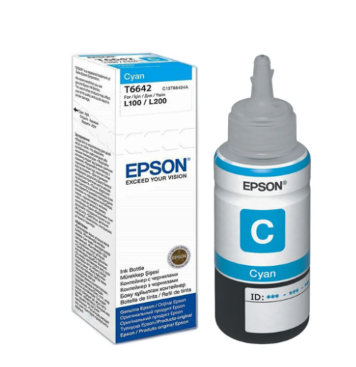 Epson T6642 Cyan Ink Bottle - Original Genuine Ink for UAE | Dubai Abu Dhabi Sharjah