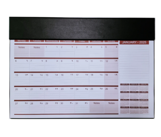 2025 Desk Planner UAE | Monthly Organizer Dubai Abu Dhabi | Office Supplies UAE
