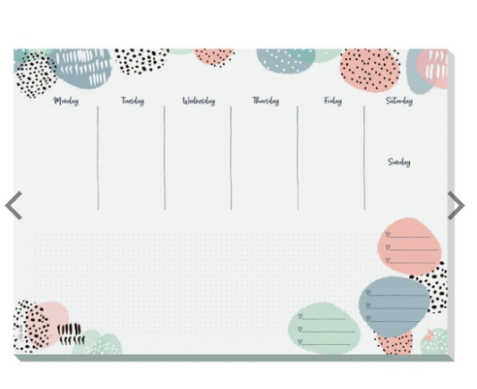 Premium Rose Desk Pad Planner UAE | JOLIE Collection 420x297mm | Dubai Abu Dhabi Delivery