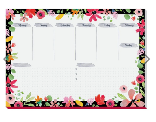 Sigel JOLIE Flower Desk Pad Planner - Premium Office Supplies UAE | Dubai Abu Dhabi Sharjah