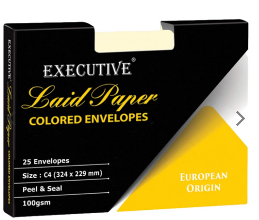 FIS Executive Laid Bond Paper Envelopes C4 - Premium Office Stationery UAE | Dubai Abu Dhabi Sharjah