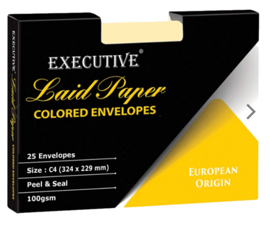 Premium FIS Executive Laid Bond Paper Envelopes C4 - UAE Wide Delivery | Dubai Abu Dhabi Sharjah