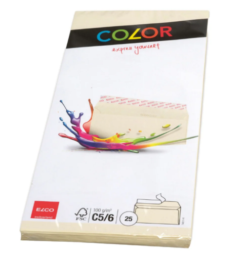 Elco Color Envelope C5/6 DL Beige 100g - Premium Office Envelopes UAE | Dubai Abu Dhabi Sharjah