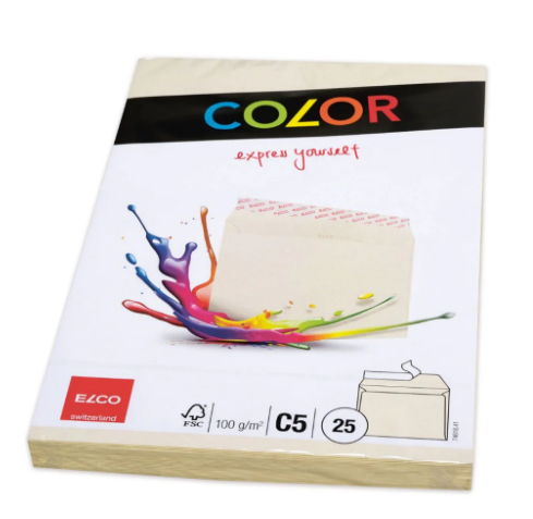 Premium Elco Color Envelopes C5 UAE | 6.4x9 Beige Office Supplies Dubai Abu Dhabi
