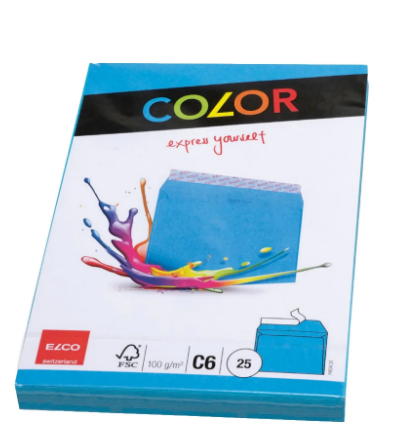 Elco Color Envelope C6 Blue - Premium Office Supplies UAE | Dubai Abu Dhabi Sharjah