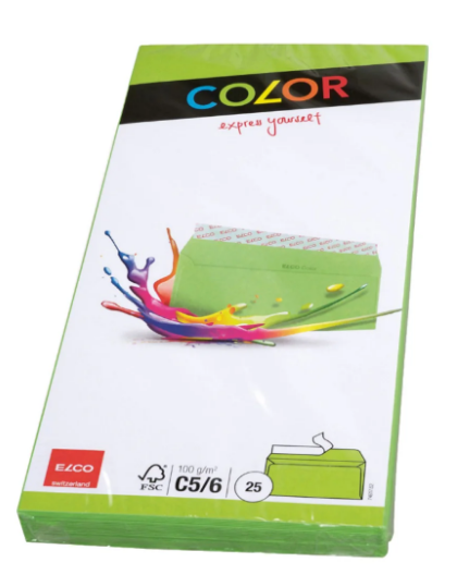 Elco Color Envelope C5/6 DL Green - Premium Office Supplies UAE | Dubai Abu Dhabi Sharjah