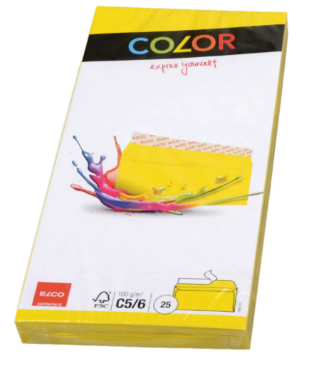 Elco Color Envelope C5/6 DL Yellow - Premium Office Supplies UAE | Dubai Abu Dhabi Sharjah
