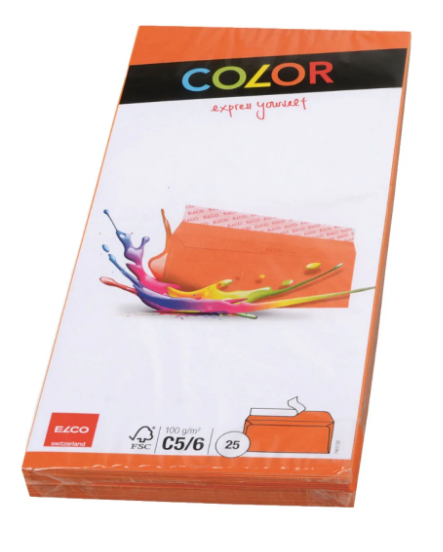 Elco Color Envelope C5/6 DL Orange - Premium Office Supplies UAE | Dubai Abu Dhabi Sharjah