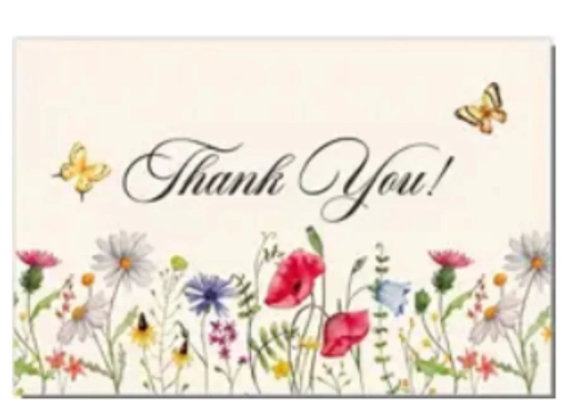 Thank You Greeting Cards UAE | Premium Quality Cards with Envelope & Sticker | Dubai Abu Dhabi Sharjah