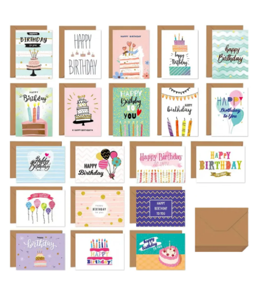 Mini Happy Birthday Card UAE | Dubai Abu Dhabi Sharjah | 10x7.5cm Envelope Included