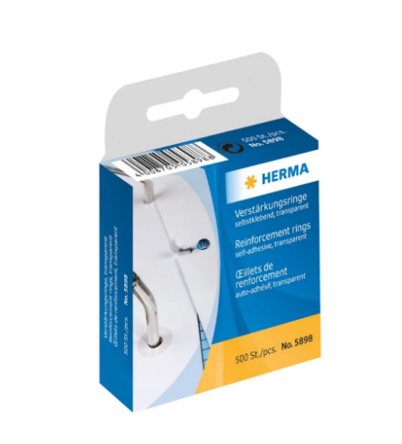 Herma Self Adhesive Reinforcement Rings 12mm - UAE Wide Delivery | Office Supplies Dubai