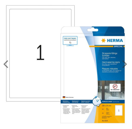 Herma Weatherproof Polyester Labels UAE | Premium Hard-wearing Labels Dubai Abu Dhabi