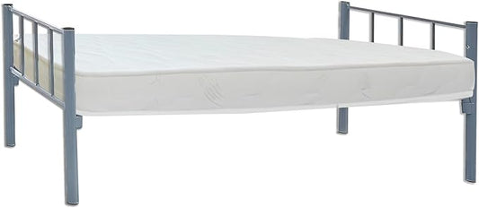 Heavy Duty Steel Single Bed with Medicated Mattress - UAE Wide Delivery | INFINI HOMES