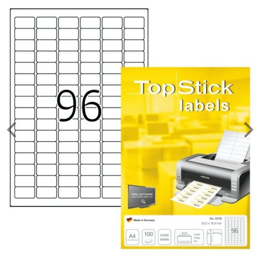 TopStick Round Corner Labels 96/Sheet - UAE Wide Delivery | Dubai Abu Dhabi Sharjah