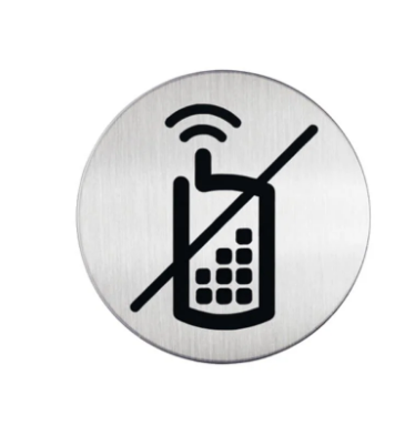 Durable Picto NO MOBILE PHONES Sign - UAE Office Safety Signage | Dubai Abu Dhabi Sharjah