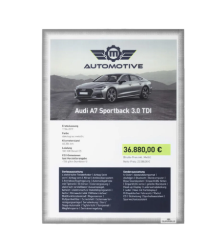 Durable INFO POCKET A4 Static Cling Document Holders - UAE Wide Delivery | 5 Pack Grey