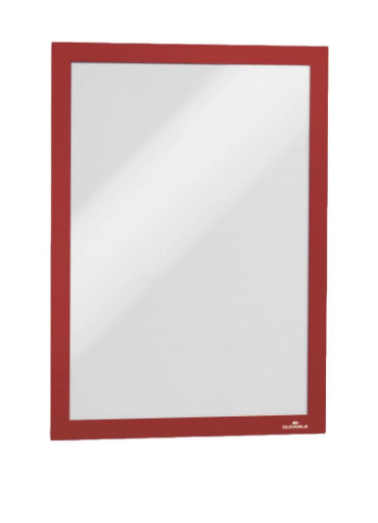 DURAFRAME Self-Adhesive Magnetic Frame A4 Red 2-Pack | UAE Office Supplies Dubai Abu Dhabi