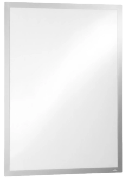Durable DURAFRAME Poster, Self-Adhesive Magnetic Frame with UV Resistant, A1, Silver