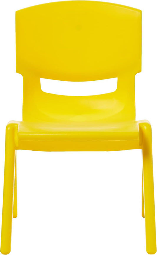Premium Plastic Junior Deluxe Chair Yellow - Kids Furniture UAE | Dubai Abu Dhabi Sharjah