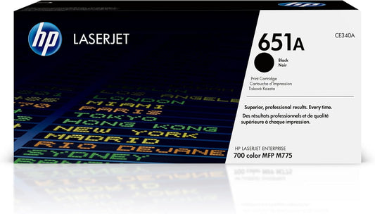 HP 651A Black Toner Cartridge CE340A - Original LaserJet Toner Dubai UAE