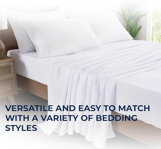 INFINI HOMES Flat Bedsheet- Premium Quality Soft and Breathable Fabric for Luxurious Comfort